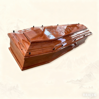 Cercueil Traditionnel Européen en Bois de Paulownia pour Adultes – Cercueil Funéraire Digne pour Cérémonies Paisibles – Options Personnalisables – Écologique