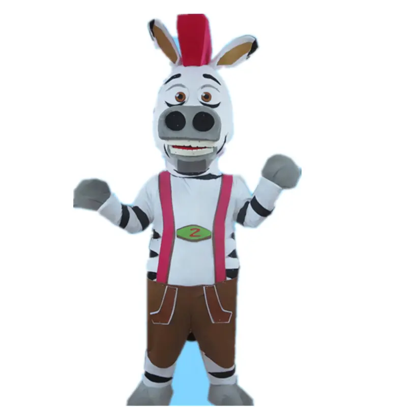 Calça Casual traje da mascote da zebra/carnical trajes/traje