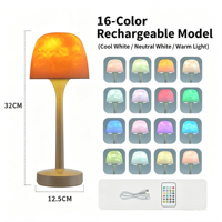 Lampe de table projecteur d'ondes aquatiques ABS moderne, télécommande tactile, alimentation par batterie/électrique, veilleuse romantique pour chambre à coucher