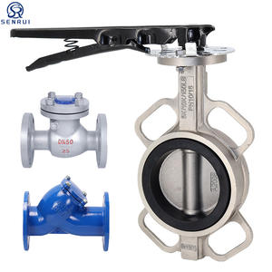 שסתום אל-חזור מסוג כרית פרפר 8 אינץ' 14 אינץ' Dn350 מפלדת אל-חלד, 3 כיוונים, 38 מ\\\"מ, גוף פלדת אל-חלד 304, סוג 8 אינץ' עם חיבור מהדק - Product Image 2