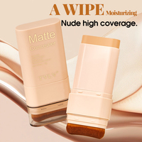 Stick correcteur et fond de teint longue tenue, léger, hydratant, haute qualité, waterproof, couvrance totale pour un fini mat naturel