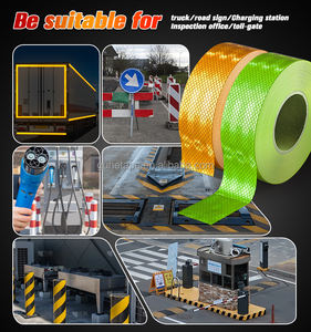 Ruban de visibilité PET réfléchissant résistant à la décoloration <span class=keywords><strong>pour</strong></span> une utilisation en extérieur Avertissement de sécurité fort <span class=keywords><strong>pour</strong></span> remorque camions vélos thermofusible - Product Image 3