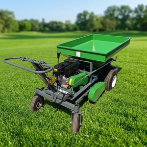 Self-Powered 8HP Gearbox <b>Walk</b>-Behind Fertilizer & Manure Broadcast Spreader 0.75m Capacity Orchard Farm Use <b>Machine</b> - Product Image 3