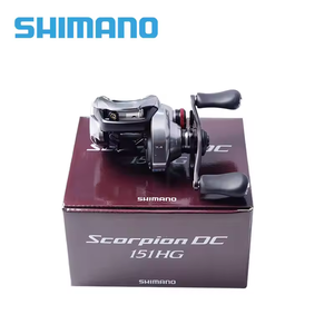 NUEVO 21 SCORPION DC Baitcasting Carrete de pesca de agua de mar con 7 + 1BB 150 151 150HG 150XG <span class=keywords><strong>151HG</strong></span> 151XG Shima Original - Product Image 6