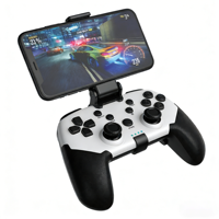 Manette de jeu sans fil multiplateforme compatible MFI Android Steam avec boutons programmables et support pour téléphone