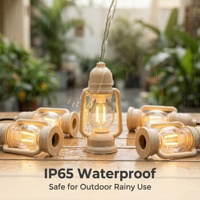 Guirlande lumineuse LED rétro style lampe à pétrole, étanche pour extérieur, avec contrôle intelligent de la lumière, idéale pour patio, jardin, camping, fête, mariage
