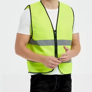 Chaleco de seguridad de algodón transpirable personalizable con función reflectante Hi Vis suave y resistente al viento puede imprimir logotipo personalizado - Product Image 3