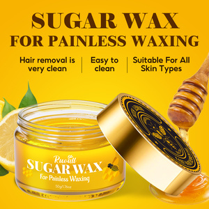 Ruoall 50G Nắp Màu Vàng Trong Suốt Chai Đường Sáp Tóc Loại Bỏ Mini Kit Với Mật Ong Và Chanh Chiết Xuất Cho Nhà Sử Dụng - Product Image 2