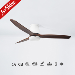 Ventilador de techo Led con Motor de CC montado al ras, ahorro de espacio, ventilador de techo de viento ajustable inteligente con luz LED, 1 unidad - Product Image 2