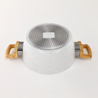 Ensemble de casseroles et poêles antiadhésives AXA 6 pièces, revêtement céramique, sans PTFE ni PFOA, couleur crème verte, compatible gaz et induction, pour usage domestique