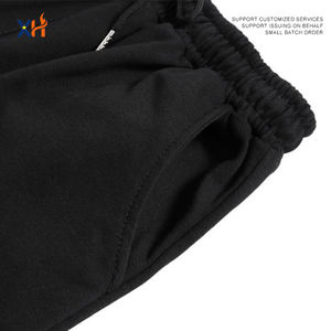 Shorts de sport décontractés en tissu éponge d'été avec logo personnalisé, écologiques, imperméables, en coton élastique pour hommes et femmes - Product Image 4
