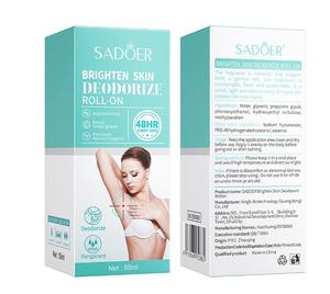 Venta al por mayor Sadoer 50ml <span class=keywords><strong>de</strong></span> secado rápido Natural olor fresco Roll-On axilas iluminar la piel desodorizar - Product Image 5