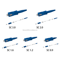 Conectores SC Simplex, Kits de Conectores Ópticos SC PC, Conector de Fibra Óptica SC PC