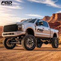 Jantes de camion en alliage d'aluminium forgé FGD Custom 24x14 26x16 PCD 8x170 avec enjoliveurs flottants pour Ford F-250/F-350
