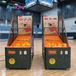 เครื่องบาสเก็ตบอลอาร์เคดแบบพับได้พร้อมห่วงที่เคลื่อนย้ายได้ เครื่องเกมยิงบาสแบบหยอดเหรียญสำหรับสวนสนุกและบ้าน - Product Image 3