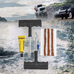 Kit Portátil de Reparación de Neumáticos, Juego de Herramientas Manuales para Pinchazos sin Cámara, para Reparación de Neumáticos de Auto en Garaje - Product Image 2