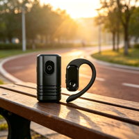 Écouteur radio bidirectionnel sans fil 2,4 G Plug and Play avec crochet d'oreille pour talkie-walkie, longue autonomie