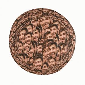 Chapeau Bob Personnalisé Imprimé Photo Style Urbain Amusant en Polyester pour Hommes et Femmes, Idéal Plage et Voyage, Motif Feuille de Dessin Animé - Product Image 2