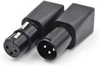 Adaptateur DMX512 RJ45 vers XLR Mâle, Femelle vers Mâle 3 5p, Boîtier en Nylon avec Contacts en Cuivre pour Applications d'Alimentation
