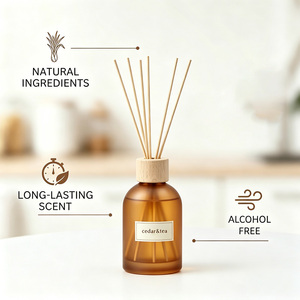 Diffuseur de parfum d'ambiance boisé thé et agrumes avec cèdre, vétiver et <span class=keywords><strong>iris</strong></span>, emballage personnalisable - Product Image 2