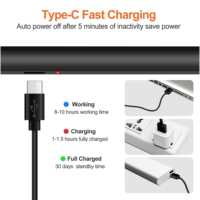 Stylet magnétique rechargeable de type C à écran tactile haute précision avec écriture fluide et sans latence pour tablette et téléphone