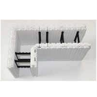 Blocs de construction EPS ICF pour la construction économe en énergie-coffrages isolés en béton pour villa et maison
