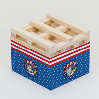 Bloc-notes personnalisé de haute qualité avec logo, palette en bois carrée pour bureau, bloc-notes personnalisé, bloc-notes adhésif, cube de notes
