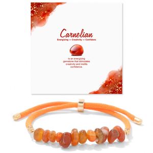 Wholesale Amethyst Rose Quartz Women Adjustable Rope <b>Healing</b> Stone <b>Bracelet</b> Irregular Natural Stone Crystal Gravel Bead <b>Bracelet</b> - Product Image 6