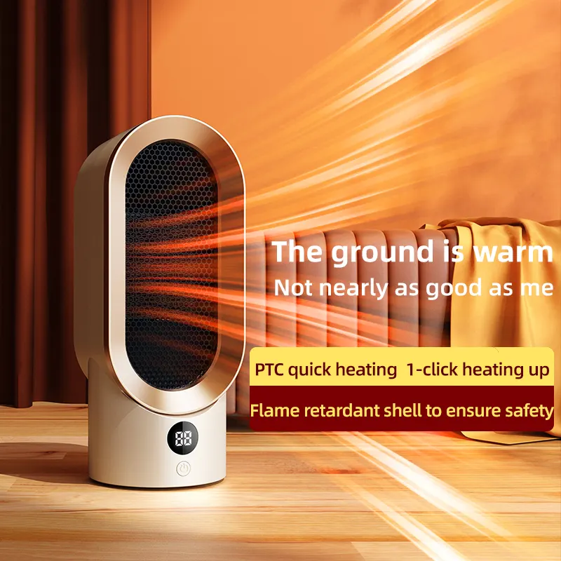 PTC Ceramic Fan Heaters 800w Indoor Plug-in Mini Office Electric Fan Heater Winter Warmer Industrial Heater Fan for Room Office