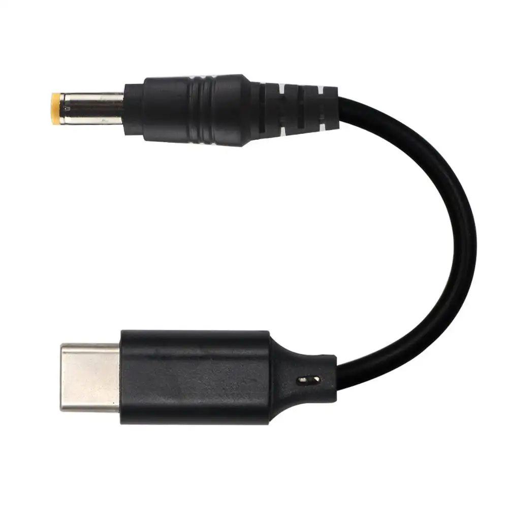 PD 2,0 USB 3,1 Тип C к DC 20V/12V 5,5 мм штекер питания 5/9/15V USB-C встроенный PD emarker чип кабель для зарядного устройства для ноутбука