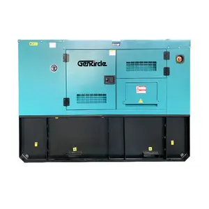 Big Fuel Tank Soundproof Rainproof 70kw 80kw 90kw Super Silent Diesel Generator