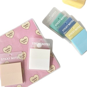Blocs-notes adhésifs transparents de couleur unie, autocollants amovibles, taille et couleur personnalisables pour - Product Image 5