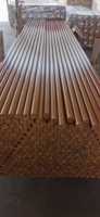 Exportation d'usine, moulures en bois naturel plaqué PVC, revêtement en mastic en bois massif personnalisé, apprêté, pour la décoration