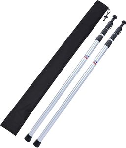 Poteaux en aluminium réglables <span class=keywords><strong>pour</strong></span> tente de camping, <span class=keywords><strong>auvent</strong></span>, <span class=keywords><strong>auvent</strong></span>, poteaux télescopiques - Product Image 2