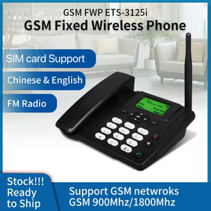 Téléphone sans fil GSM ETS-3125i, téléphone fixe mobile 4G/5G pour la maison, le bureau <span class=keywords><strong>et</strong></span> les entreprises, avec emplacement pour carte radio - Product Image 2