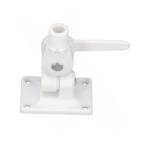 Support d'antenne pour support de montage marin multi-usage Base de fixation réglable pour bateau Base à cliquet multifonctionnelle ABS double axe