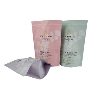 <span class=keywords><strong>Sachet</strong></span> <span class=keywords><strong>de</strong></span> <span class=keywords><strong>sel</strong></span> en plastique écologique sacs en papier kraft zip-lock petits quantité minimale <span class=keywords><strong>de</strong></span> commande pour la nourriture ou le gommage du corps - Product Image 4