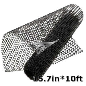 प्लास्टिक तार जाल 15.7 इंच x 10 फीट चिकन तार बाड़ लगाने के लिए काले चिकन वायर मोश पुष्प चिकन तार का आदर्श - Product Image 2