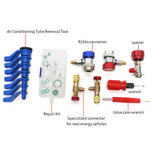 कार एयर कंडीशनिंग दबाव कई गेज नली किट <span class=keywords><strong>R22</strong></span> R-410A R-134a उच्च गुणवत्ता वाले धातु रेफ्रिजरेटर दबाव गेज सेट - Product Image 3