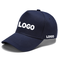 Gorras de Béisbol Lisas Negras Ajustables de 5 Paneles al por Mayor, Gorras de Béisbol Deportivas Personalizadas Bordadas para Hombre y Mujer