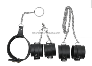 DK Source Factory SM Game Play Sex Toy Set PU Bondage Fetish Restraints Kit pour Couples Menottes Fouets Cosplay BDSM Bondage Set - Product Image 2