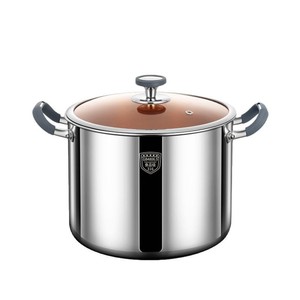 Olla de Acero Inoxidable 316 con Doble Asa, Compatible con Inducción, de Gran Capacidad, con Tapa - Product Image 1