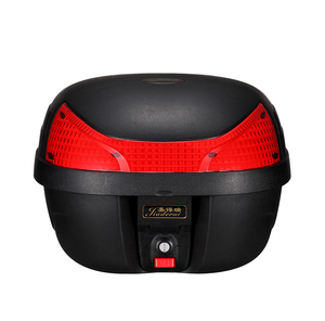 JIADERUI 28L PP製バイク用トップケース 防水クイックリリース バイク収納ボックス バックレスト付きトップラック - Product Image 4