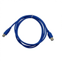 Kabel Printer USB3.0 2M, Tipe A Male ke B Male, Kecepatan Tinggi 5Gbps, Selubung PVC Biru