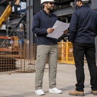 Pantalon Cargo Tactique pour Hommes, 6 Poches, Pantalon de Travail en Coton Mélangé, Jambe Droite, Durable, Construction