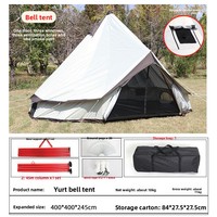 Tente yourte imperméable quatre saisons, grande tente pyramidale indienne en forme de cloche, auvent de pique-nique, tente de camping, abri solaire pour le désert