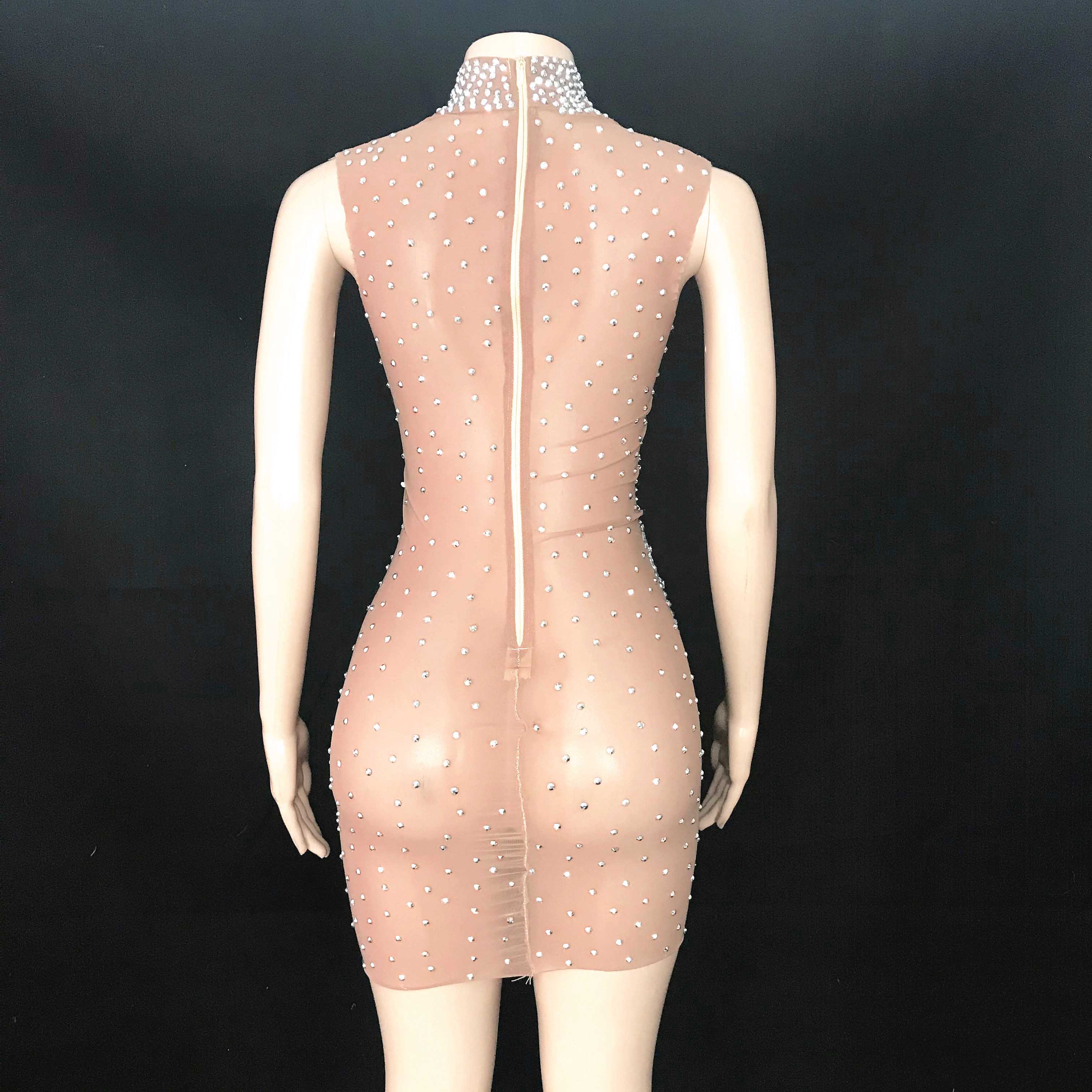 Novance Y2114 Women Rhinestone Dress - Perfect for Parties