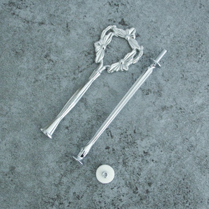 โบราณทองเหลือง2ชั้นมาใหม่เค้กยืนจับที่เหมาะสมสำหรับงานแต่งงานสีวินเทจจับฮาร์ดแวร์ CSH-025 - Product Image 2