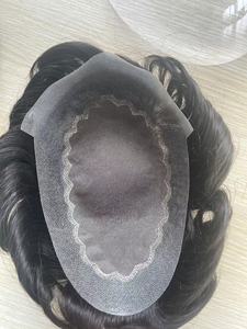 Pelucas de tupé de cabello humano de PU Mono para hombre - Product Image 2