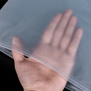 <span class=keywords><strong>Sac</strong></span> d'emballage en plastique givré personnalisé mat imprimé PE fermeture à glissière poly curseur fermeture à glissière pour vêtements vêtements - Product Image 4